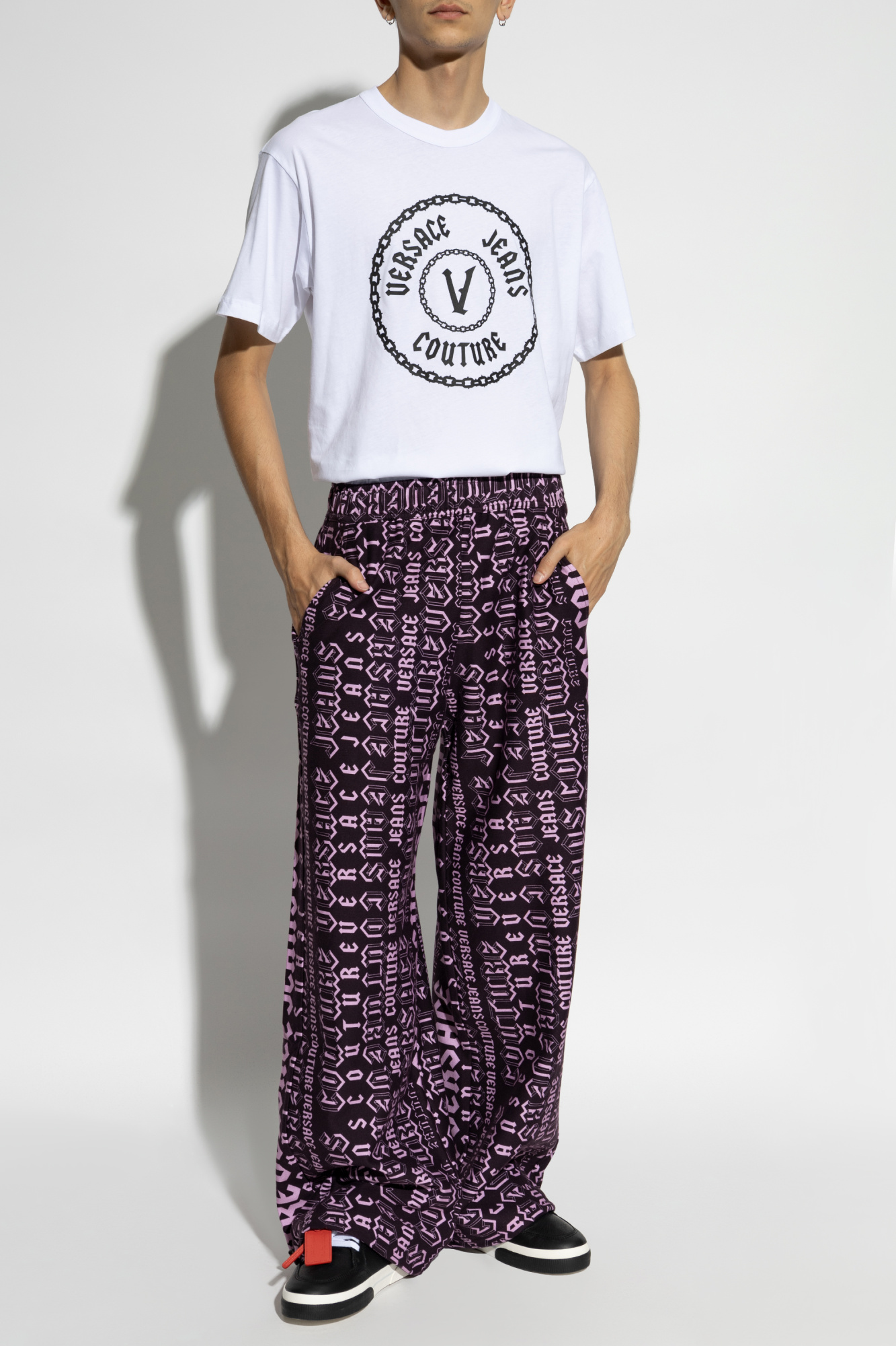shirt with logo Versace Jeans Couture